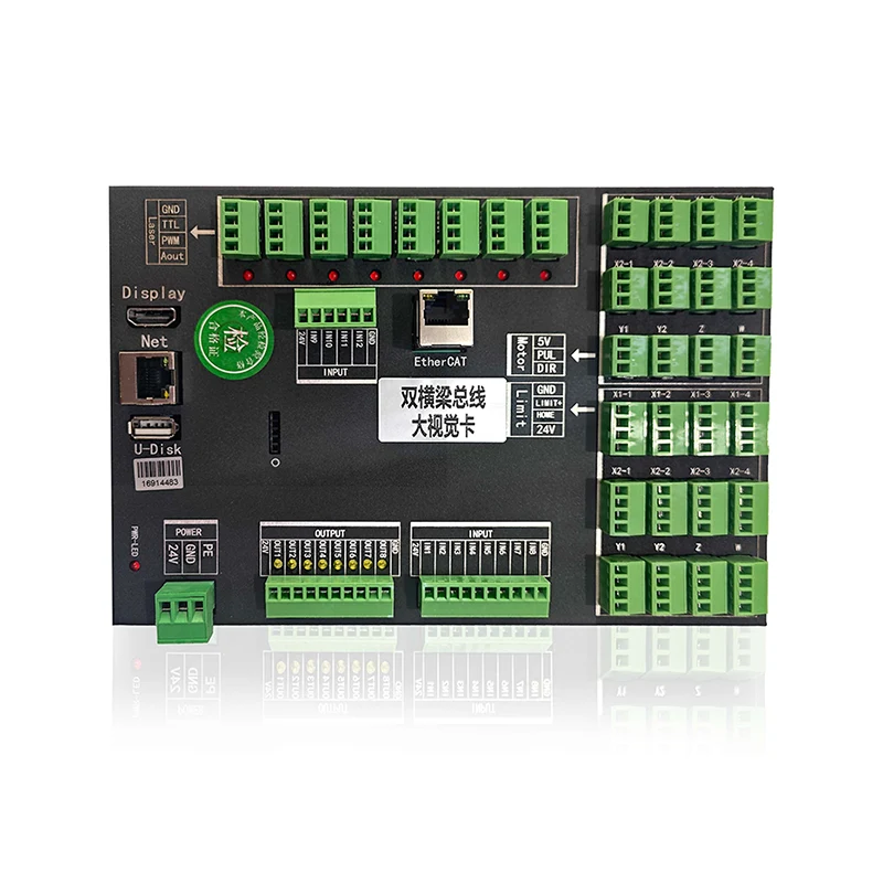 ZJE716-130-2000N galvanometer 이중 비행 유리 용 Ethercat 레이저 제어 보드